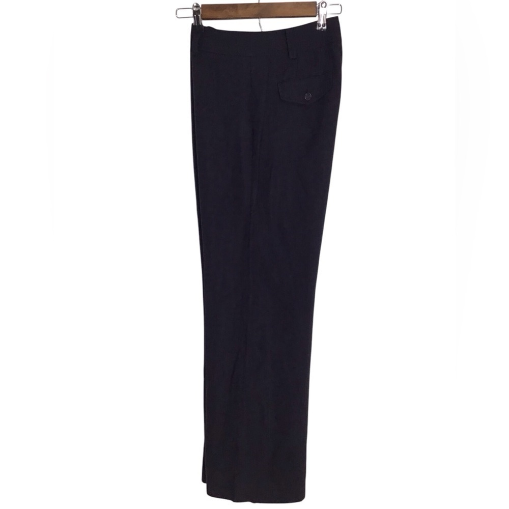 Ann Taylor Virgin Wool Blend Wide Leg Black Dress Pant